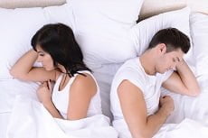 in bed